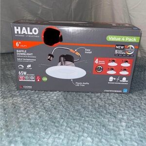 Halo Recessed Baffle Downlight 4 Pack